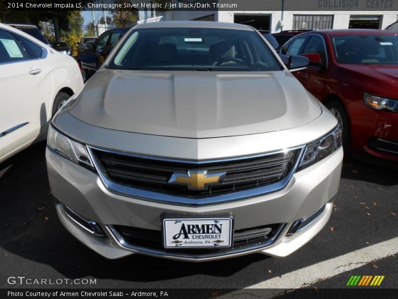 Champagne Silver Metallic / Jet Black/Dark Titanium 2014 Chevrolet Impala LS
