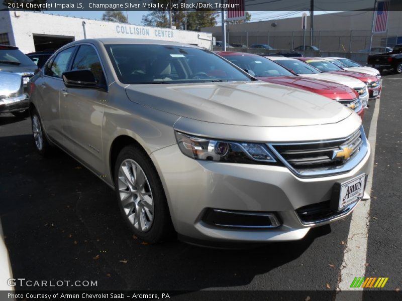 Champagne Silver Metallic / Jet Black/Dark Titanium 2014 Chevrolet Impala LS
