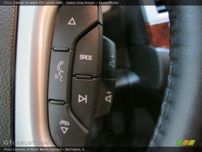 Galaxy Gray Metallic / Ebony/Ebony 2011 Cadillac Escalade ESV Luxury AWD