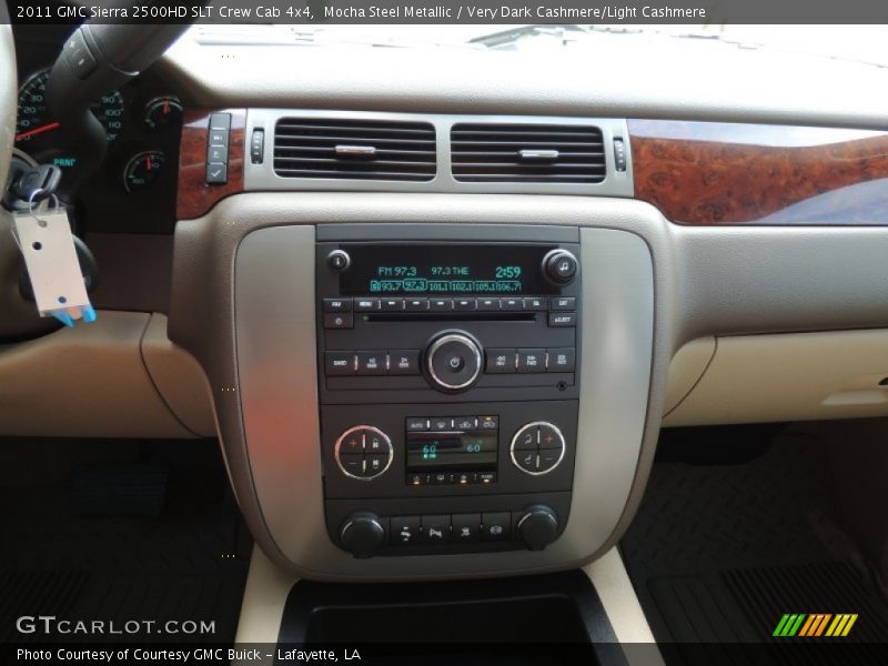 Mocha Steel Metallic / Very Dark Cashmere/Light Cashmere 2011 GMC Sierra 2500HD SLT Crew Cab 4x4