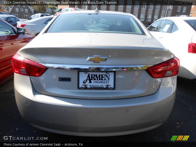 Champagne Silver Metallic / Jet Black/Dark Titanium 2014 Chevrolet Impala LS