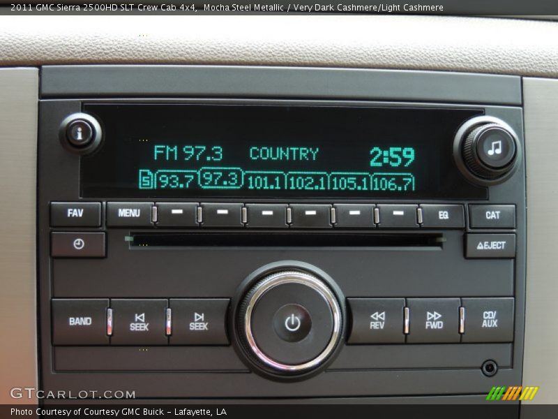 Mocha Steel Metallic / Very Dark Cashmere/Light Cashmere 2011 GMC Sierra 2500HD SLT Crew Cab 4x4