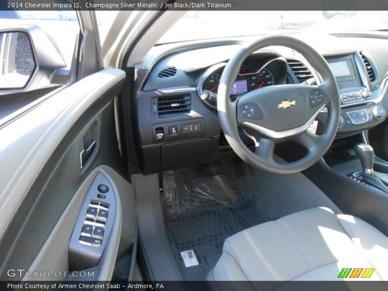 Champagne Silver Metallic / Jet Black/Dark Titanium 2014 Chevrolet Impala LS