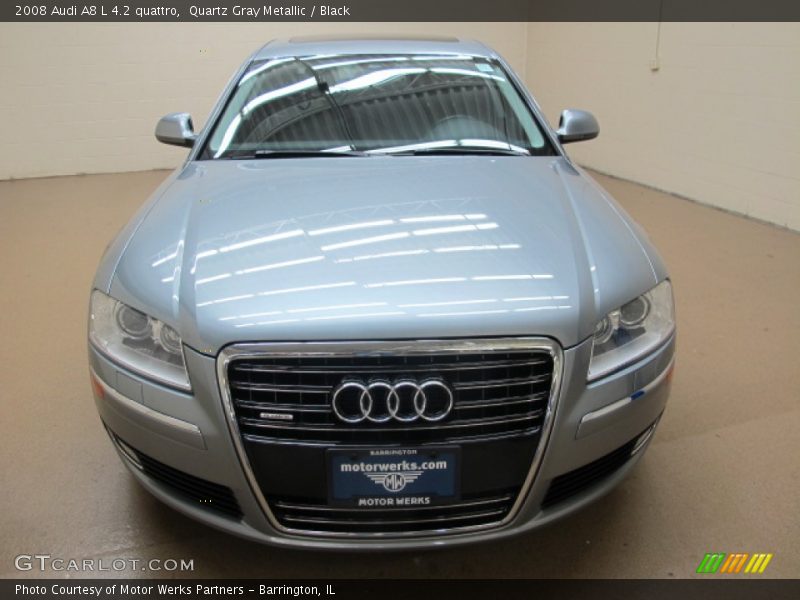 Quartz Gray Metallic / Black 2008 Audi A8 L 4.2 quattro