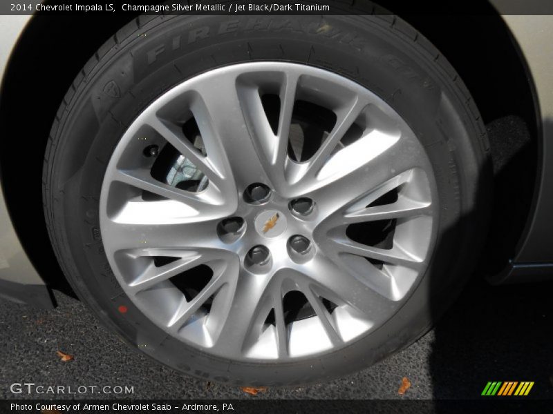 Champagne Silver Metallic / Jet Black/Dark Titanium 2014 Chevrolet Impala LS