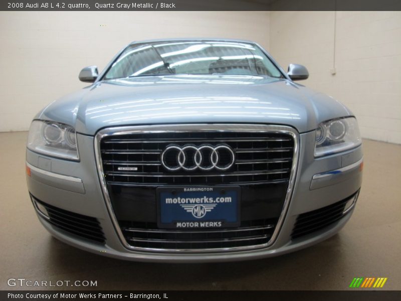 Quartz Gray Metallic / Black 2008 Audi A8 L 4.2 quattro