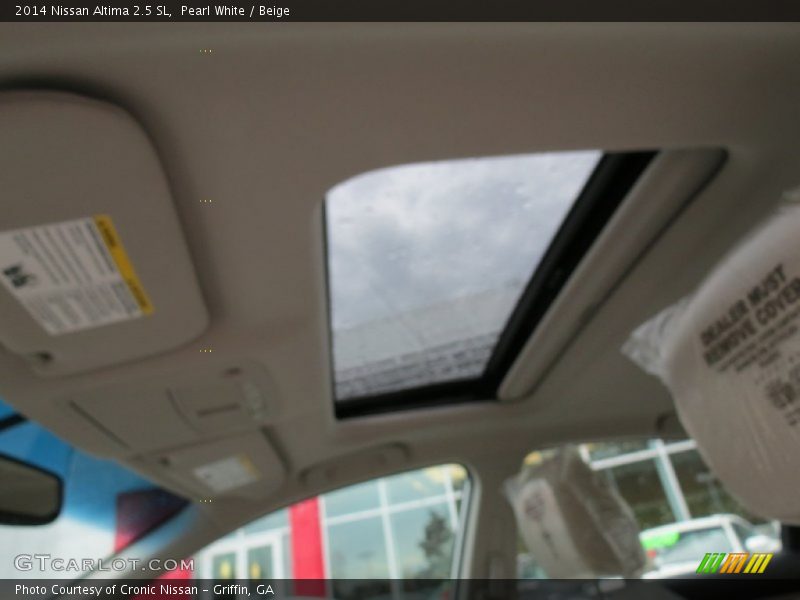 Pearl White / Beige 2014 Nissan Altima 2.5 SL