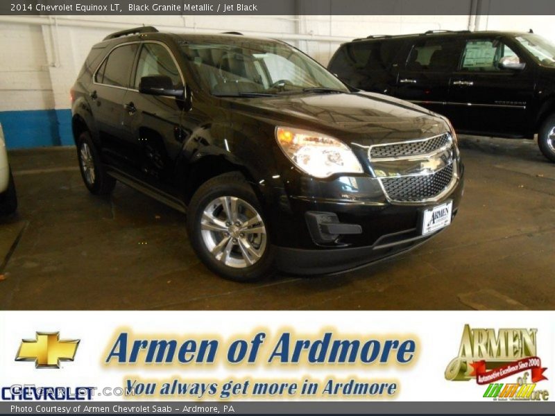 Black Granite Metallic / Jet Black 2014 Chevrolet Equinox LT