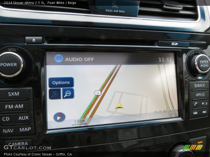 Pearl White / Beige 2014 Nissan Altima 2.5 SL