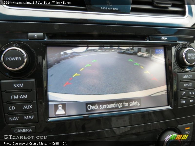 Pearl White / Beige 2014 Nissan Altima 2.5 SL