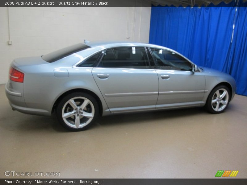 Quartz Gray Metallic / Black 2008 Audi A8 L 4.2 quattro