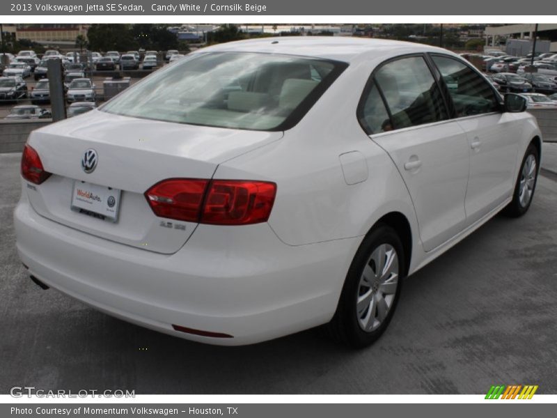 Candy White / Cornsilk Beige 2013 Volkswagen Jetta SE Sedan