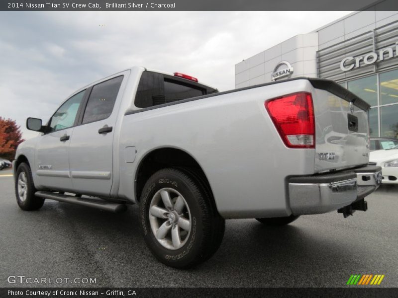 Brilliant Silver / Charcoal 2014 Nissan Titan SV Crew Cab