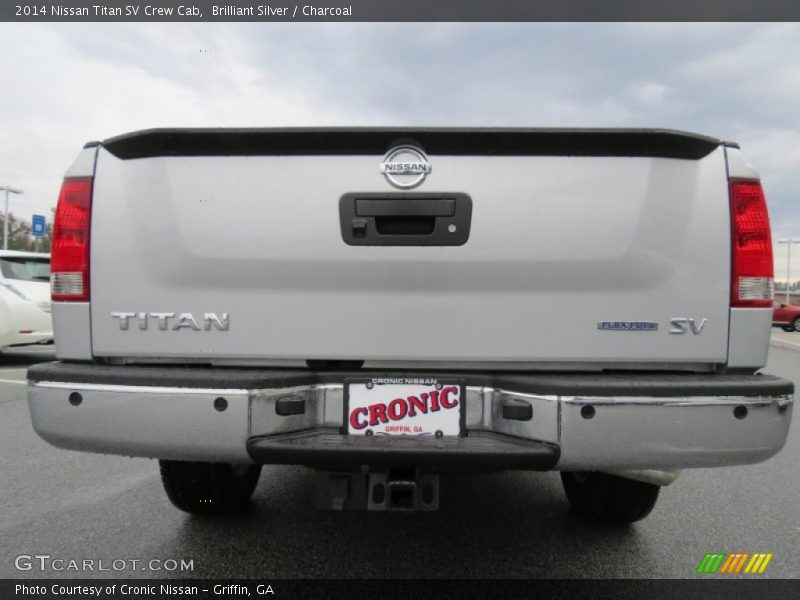 Brilliant Silver / Charcoal 2014 Nissan Titan SV Crew Cab