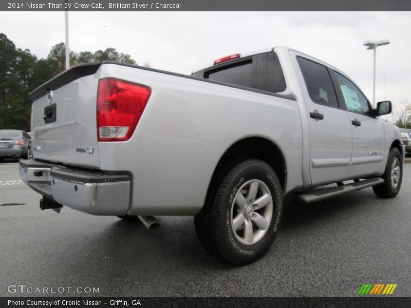 Brilliant Silver / Charcoal 2014 Nissan Titan SV Crew Cab