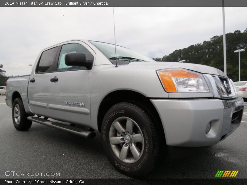 Brilliant Silver / Charcoal 2014 Nissan Titan SV Crew Cab