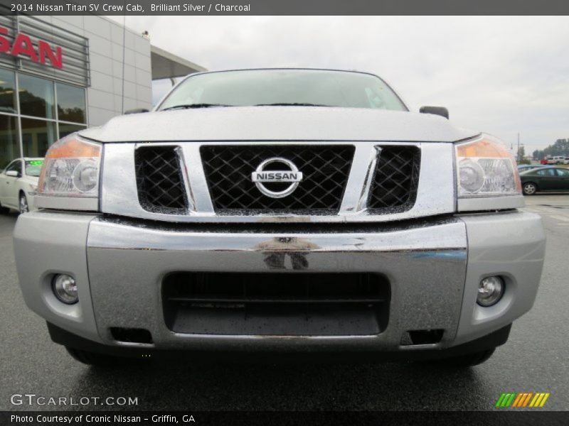 Brilliant Silver / Charcoal 2014 Nissan Titan SV Crew Cab