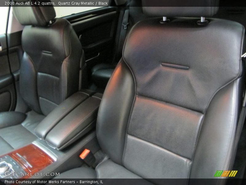 Quartz Gray Metallic / Black 2008 Audi A8 L 4.2 quattro