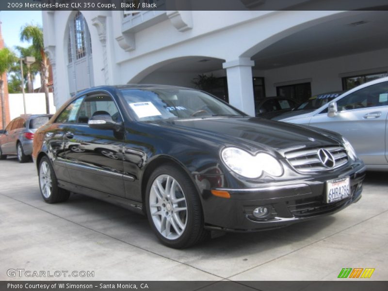 Black / Black 2009 Mercedes-Benz CLK 350 Coupe