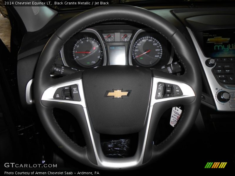 Black Granite Metallic / Jet Black 2014 Chevrolet Equinox LT