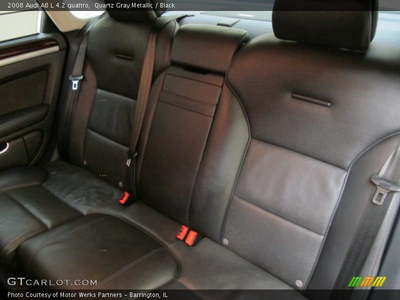 Quartz Gray Metallic / Black 2008 Audi A8 L 4.2 quattro