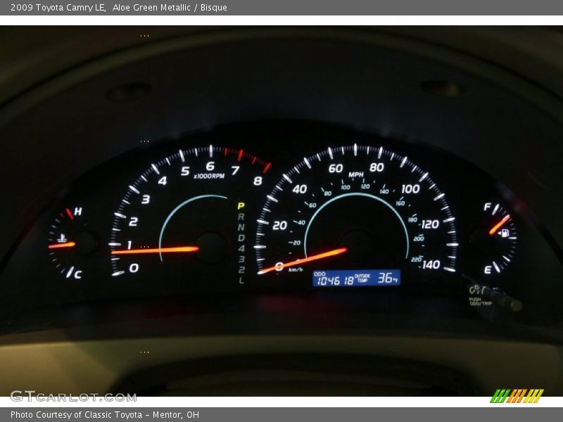 Aloe Green Metallic / Bisque 2009 Toyota Camry LE