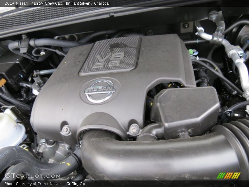 Brilliant Silver / Charcoal 2014 Nissan Titan SV Crew Cab