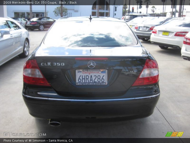 Black / Black 2009 Mercedes-Benz CLK 350 Coupe