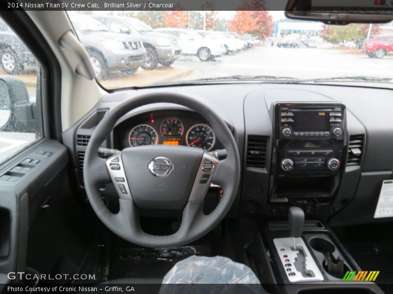Brilliant Silver / Charcoal 2014 Nissan Titan SV Crew Cab