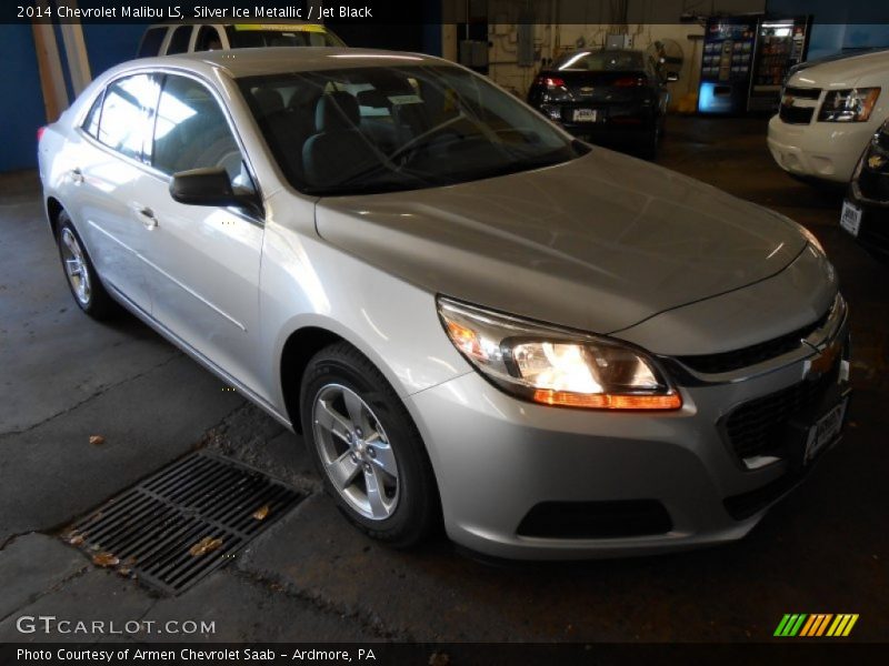 Silver Ice Metallic / Jet Black 2014 Chevrolet Malibu LS