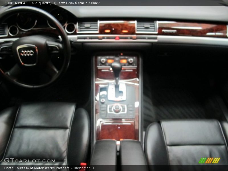 Quartz Gray Metallic / Black 2008 Audi A8 L 4.2 quattro