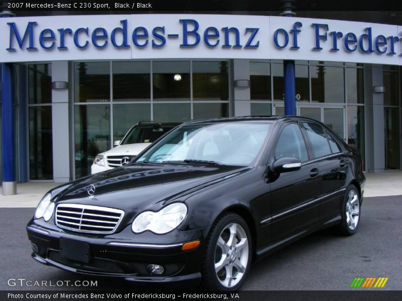 Black / Black 2007 Mercedes-Benz C 230 Sport