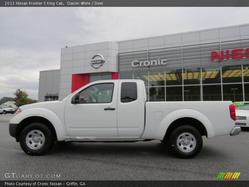 Glacier White / Steel 2013 Nissan Frontier S King Cab