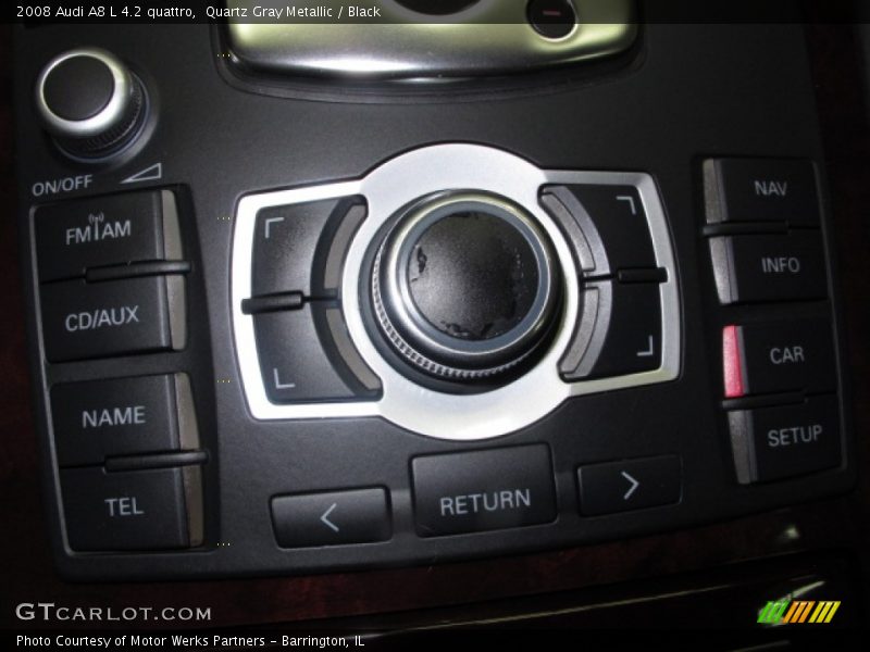 Quartz Gray Metallic / Black 2008 Audi A8 L 4.2 quattro
