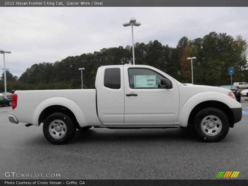 Glacier White / Steel 2013 Nissan Frontier S King Cab