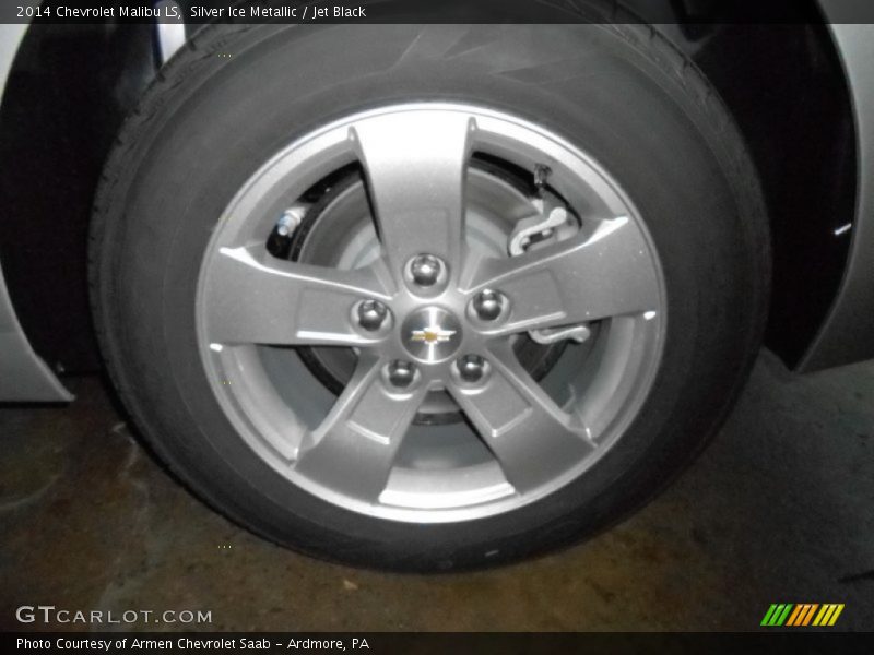 Silver Ice Metallic / Jet Black 2014 Chevrolet Malibu LS