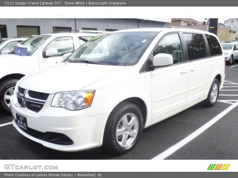 Stone White / Black/Light Graystone 2013 Dodge Grand Caravan SXT