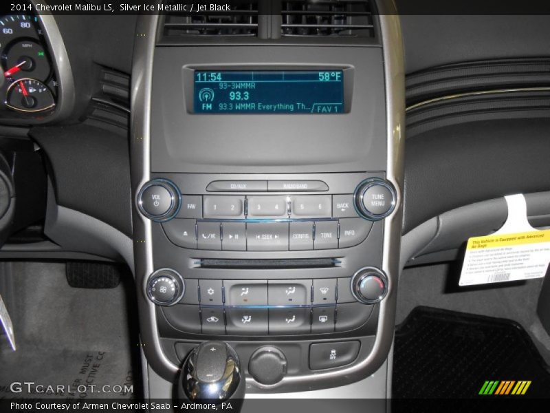 Silver Ice Metallic / Jet Black 2014 Chevrolet Malibu LS