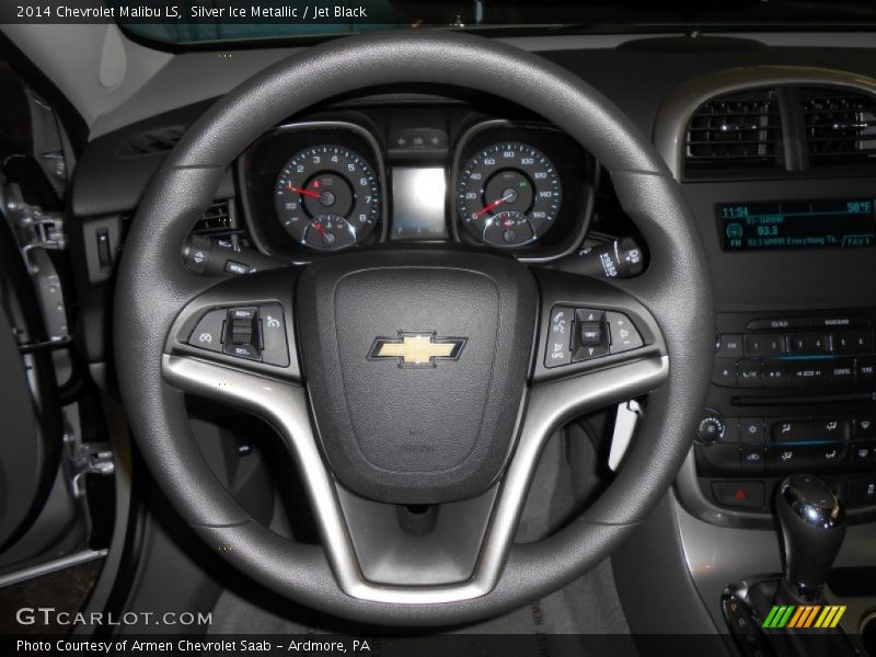 Silver Ice Metallic / Jet Black 2014 Chevrolet Malibu LS
