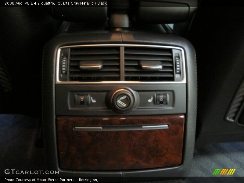 Quartz Gray Metallic / Black 2008 Audi A8 L 4.2 quattro