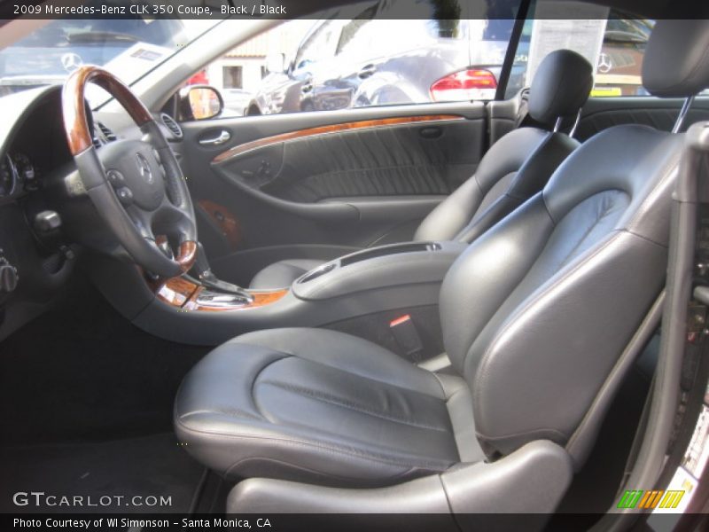 Black / Black 2009 Mercedes-Benz CLK 350 Coupe