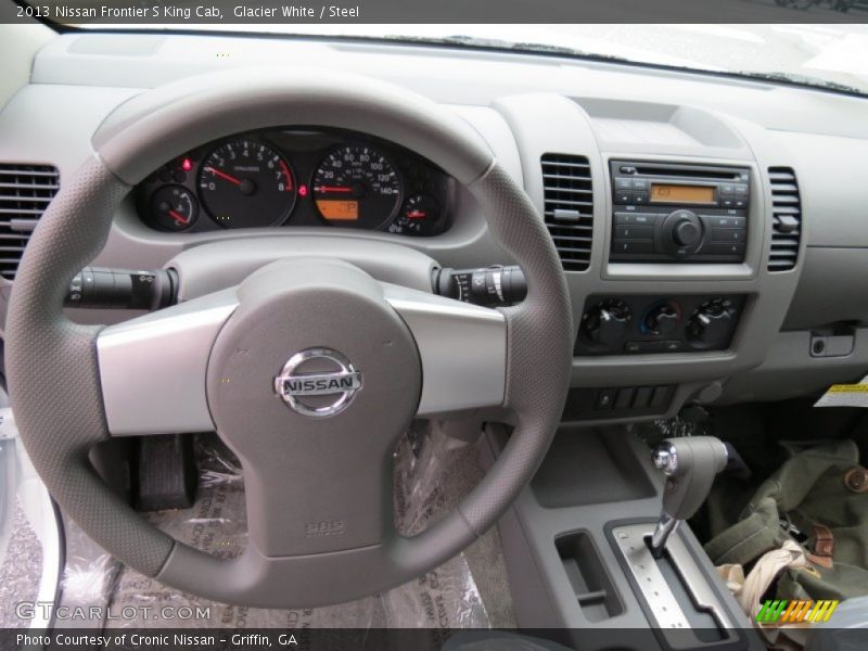 Glacier White / Steel 2013 Nissan Frontier S King Cab