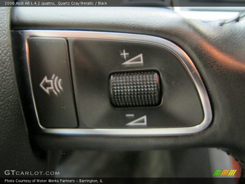 Quartz Gray Metallic / Black 2008 Audi A8 L 4.2 quattro