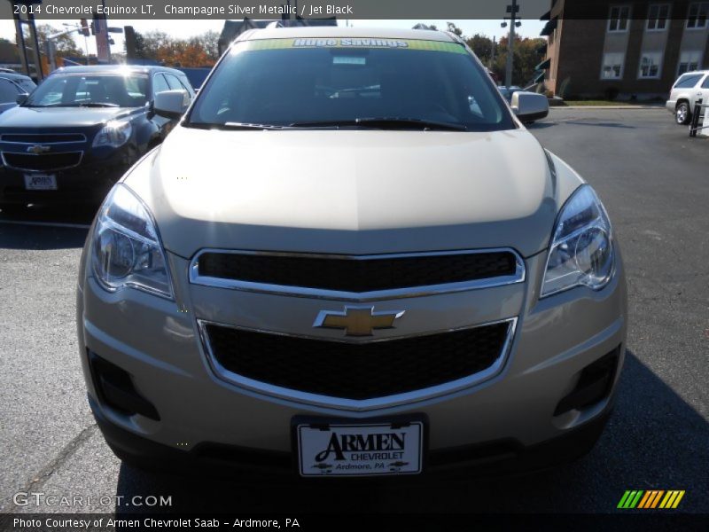 Champagne Silver Metallic / Jet Black 2014 Chevrolet Equinox LT