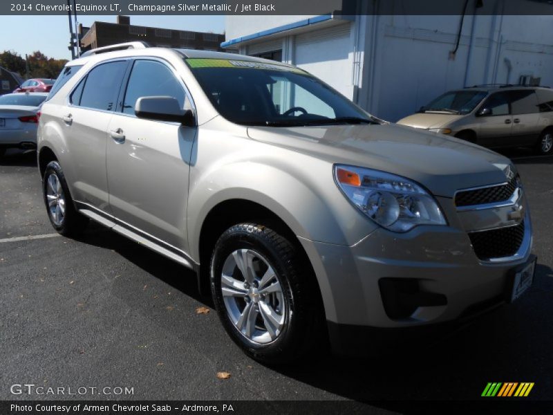 Champagne Silver Metallic / Jet Black 2014 Chevrolet Equinox LT