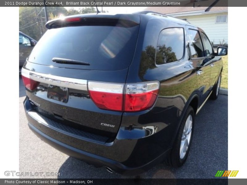 Brilliant Black Crystal Pearl / Dark Graystone/Medium Graystone 2011 Dodge Durango Crew 4x4