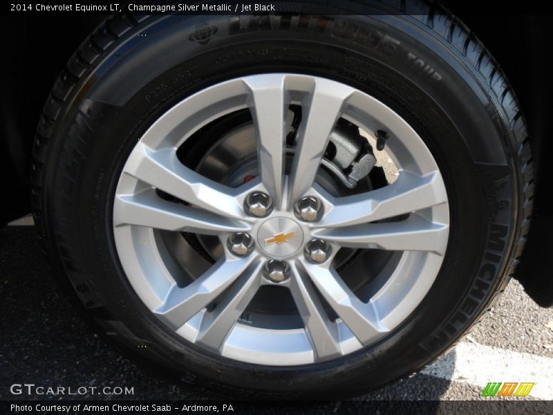 Champagne Silver Metallic / Jet Black 2014 Chevrolet Equinox LT