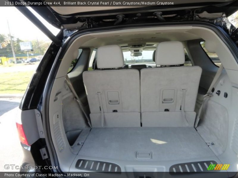 Brilliant Black Crystal Pearl / Dark Graystone/Medium Graystone 2011 Dodge Durango Crew 4x4
