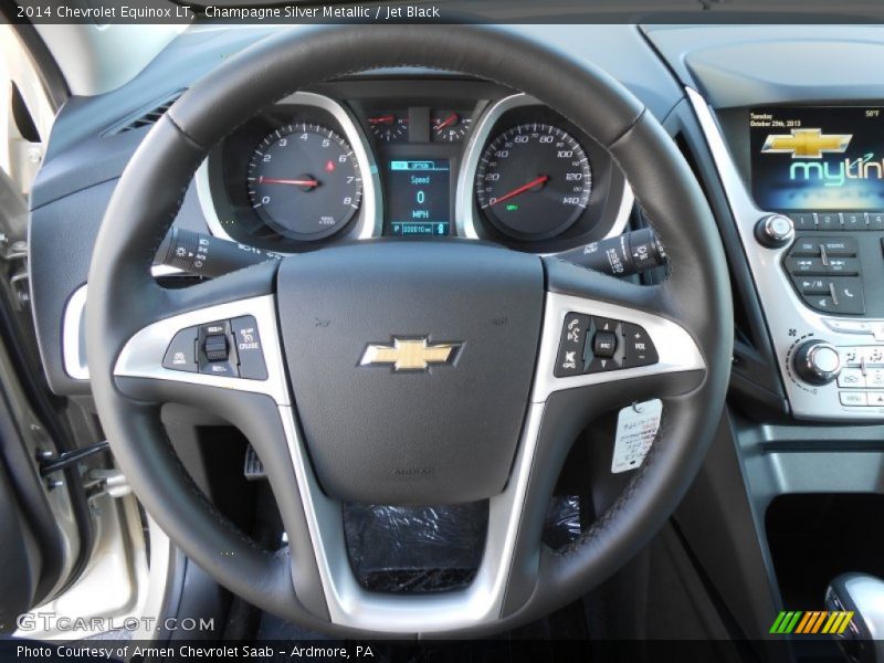 Champagne Silver Metallic / Jet Black 2014 Chevrolet Equinox LT