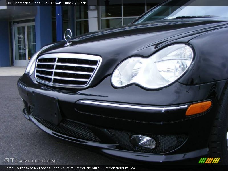 Black / Black 2007 Mercedes-Benz C 230 Sport